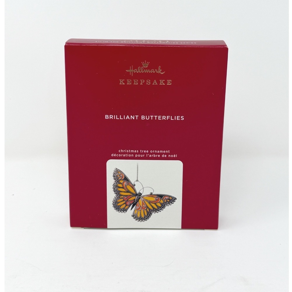 Hallmark 2020 Brilliant Butterflies #4 Monarch Keepsake Christmas Ornament